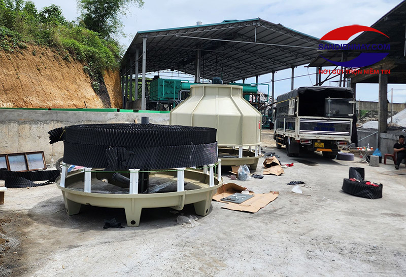 Tháp làm mát nước không thể hoạt động hiệu quả nếu không có sự hỗ trợ của các linh kiện